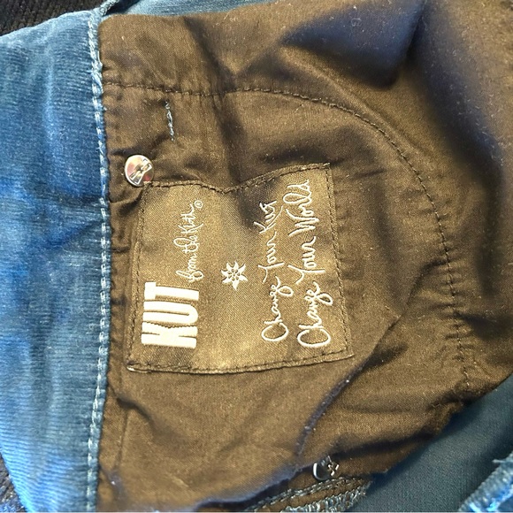Kut From the Kloth Karen Corduroy Baby Bootcut Size Six Color Blue - Picture 7 of 8